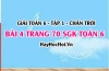 Giải bài 4 trang 70 Toán 6 Tập 1 SGK Chân trời sáng tạo